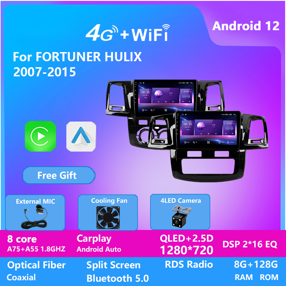 Android Car Video Stereo for TOYOTA FORTUNER HULIX 2007 2008 2009 2010-2015 Auto Radio Gps Navigation
Android Car Video Stereo for TOYOTA FORTUNER HULIX 2007 2008 2009 2010-2015 Auto Radio Gps Navigation
