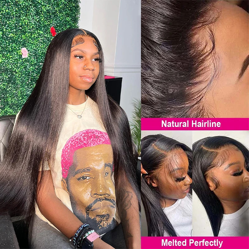 Human Chignons 13x4 Bone Straight Lace Front 30 40 Inch Hair s For Women 13x6 Brazilian 360 Frontal 231115