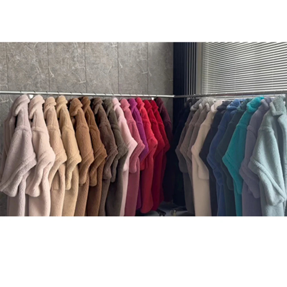 Women's Fur Faux Teddy Bear Coat Women Winter Alpaca Loose Warm Camel Wool Female Classic Casual Lapel Milk White Oversized 231114