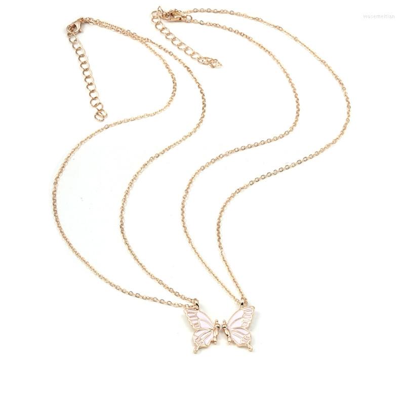 Pendant Necklaces 2Pcs Friend Sisters Suitable For 2 Girls Matching Butterfly Pendants Long Distance Friendship Jewelry T8DE
Pendant Necklaces 2Pcs Friend Sisters Suitable For 2 Girls Matching Butterfly Pendants Long Distance Friendship Jewelry T8DE