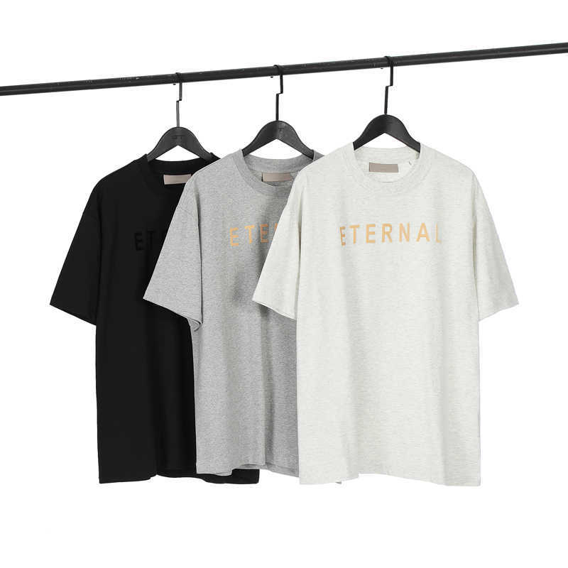 ESS Tees T-Shirts 2023ss American fashion clothing Brand FOG ESSEN Letter ETERNAL Flocking Printing Mens Womens Short Sleeve T-shirt TShirt, Light gray
ESS Tees T-Shirts 2023ss American fashion clothing Brand FOG ESSEN Letter ETERNAL Flocking Printing Mens Womens Short Sleeve T-shirt TShirt, Light gray