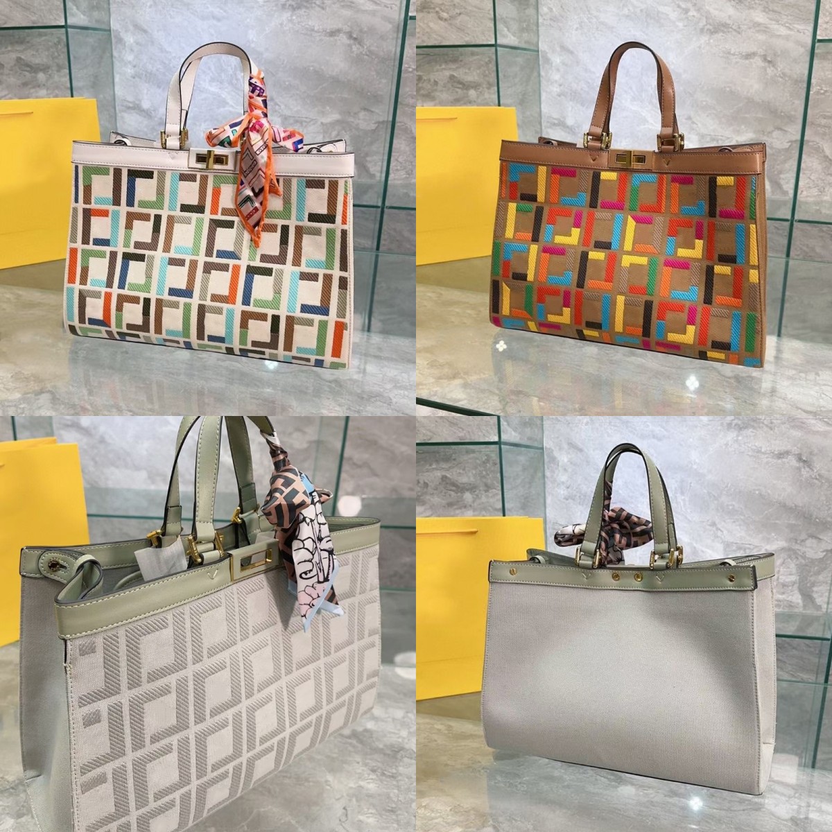 Women Designer Large Tote Bags Crossbody Handbags Women Canvas Hand Bag Shopping Handbag Interior Pocket Twist Lock Classic Letter FF Embroidery printing Fendies Shoulder bags, Grey
Women Designer Large Tote Bags Crossbody Handbags Women Canvas Hand Bag Shopping Handbag Interior Pocket Twist Lock Classic Letter FF Embroidery printing Fendies Shoulder bags, Grey