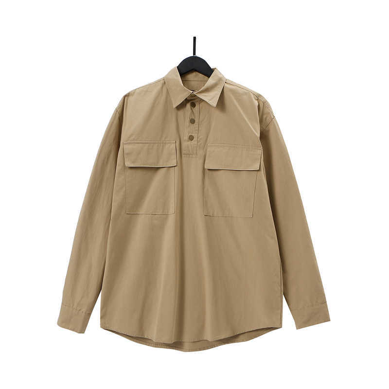 ESS Shirts Iron of god 22SS main line shirt FOG khaki high street chest pocket Mens Womens long sleeved shirt, Shipping fee
ESS Shirts Iron of god 22SS main line shirt FOG khaki high street chest pocket Mens Womens long sleeved shirt, Shipping fee