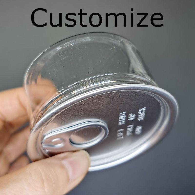 Customize Plastic Cans Empty Bottles Custom Labels Available Food Grade Jars Container 3.5 Gram 100ml Plastic Can Childproof Packaging