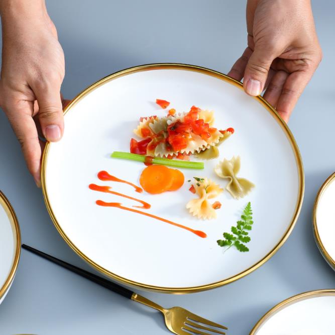 Food Plates Set Plate Full Tableware of Plates Complete Tableware of Dishes Dishes for Serving Ceramic Kitchen Dining
