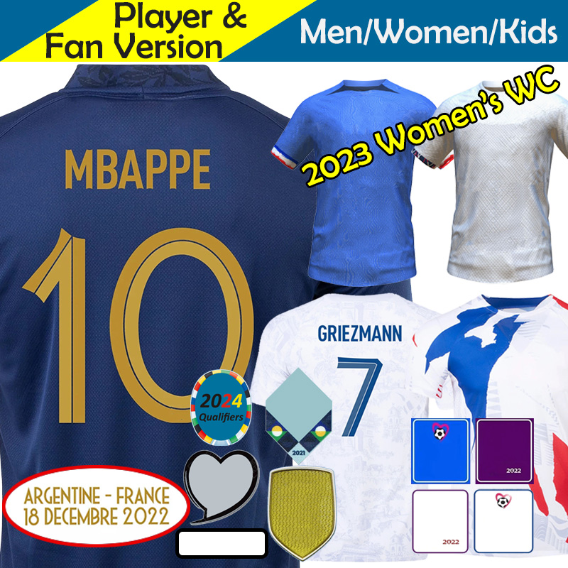 Maillot De Foot France Equipe Soccer Jerseys Women Kid Kit Football Shirt 2023 2024 Mbappe Griezmann Benzema World Cup 22/23 Euro, Home
Maillot De Foot France Equipe Soccer Jerseys Women Kid Kit Football Shirt 2023 2024 Mbappe Griezmann Benzema World Cup 22/23 Euro, Home