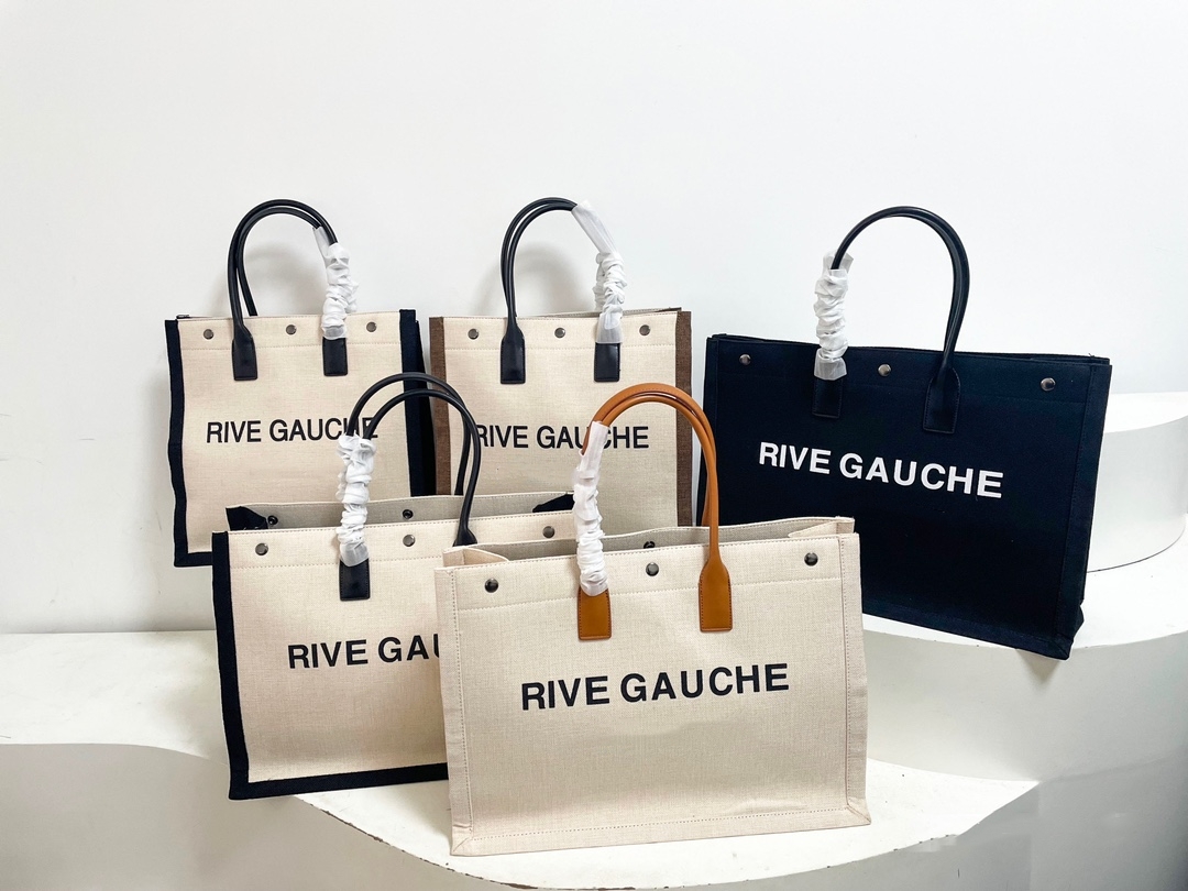 trend Women handbag Rive Gauche Tote shopping bag handbags top linen Large Beach bags Designer travel Crossbody Shoulder satchel Wallet two size 48cm 38cm