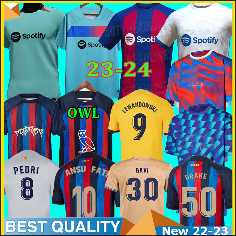 22 23 24 LEWANDOWSKI soccer jerseys Crest 4TH MEMPHIS BARCA camiseta Maillot PEDRI ANSU FATI COUTINHO F.DE JONG DEST GAVI ADAMA BarcelonaS football shirt men kid kit, Away
22 23 24 LEWANDOWSKI soccer jerseys Crest 4TH MEMPHIS BARCA camiseta Maillot PEDRI ANSU FATI COUTINHO F.DE JONG DEST GAVI ADAMA BarcelonaS football shirt men kid kit, Away