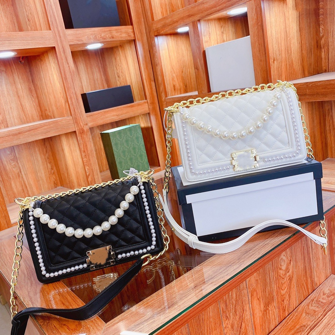 Brand Designer Bag Caviar Fabric with Pearl Chain Handbag One Shoulder Bag Crossbody Bag Classic Ox Skin Bag Gold Hardware Ringer Bag Casual bag Fashion bag, Customize
Brand Designer Bag Caviar Fabric with Pearl Chain Handbag One Shoulder Bag Crossbody Bag Classic Ox Skin Bag Gold Hardware Ringer Bag Casual bag Fashion bag, Customize