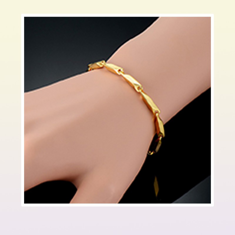 Link Mens Bracelet Stainless Steel Whole Braslet Silver Color braclet Chunky Cuban Chain Gold Bracelet For Man