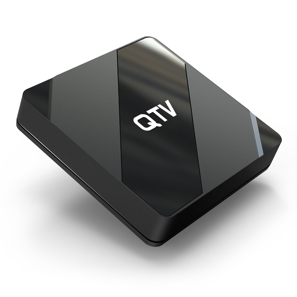 Stock in France QTV X5 Android 10.0 TV Box Allwinner H616 2GB 8GB 2.4G 5G WiFi 4k OTT Media dual wifi BT VOICE REMOTE