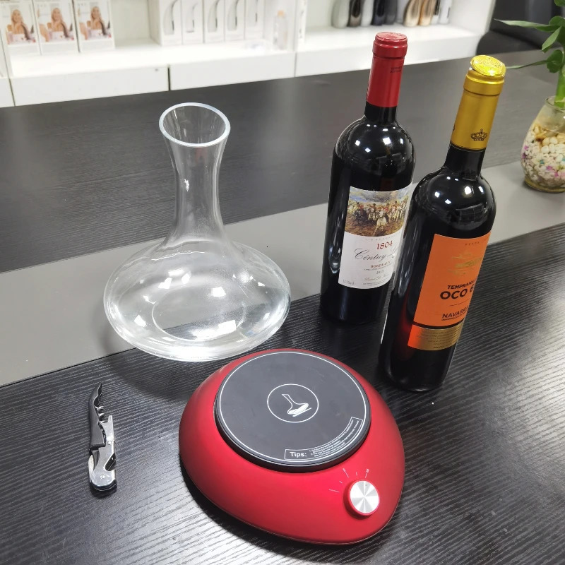 Bar Tools USB Charging Electric Wine Aerator Quick Sobering Automatic Rotate AntiSlip Whisky Decanter Pourer Kitchen Accessories 231114