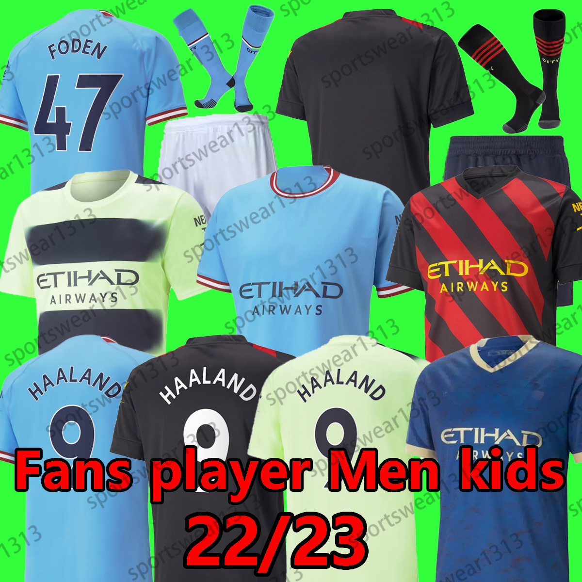 HAALAND 22-23 ManCNEstER GREALISH SOCCER JERSEYS DE BRUYNE FODEN SPECIALPl 22 23MEN kids kit City TERLING MANS CITIES MAHREZ G.JESUS 2023 Special Edition