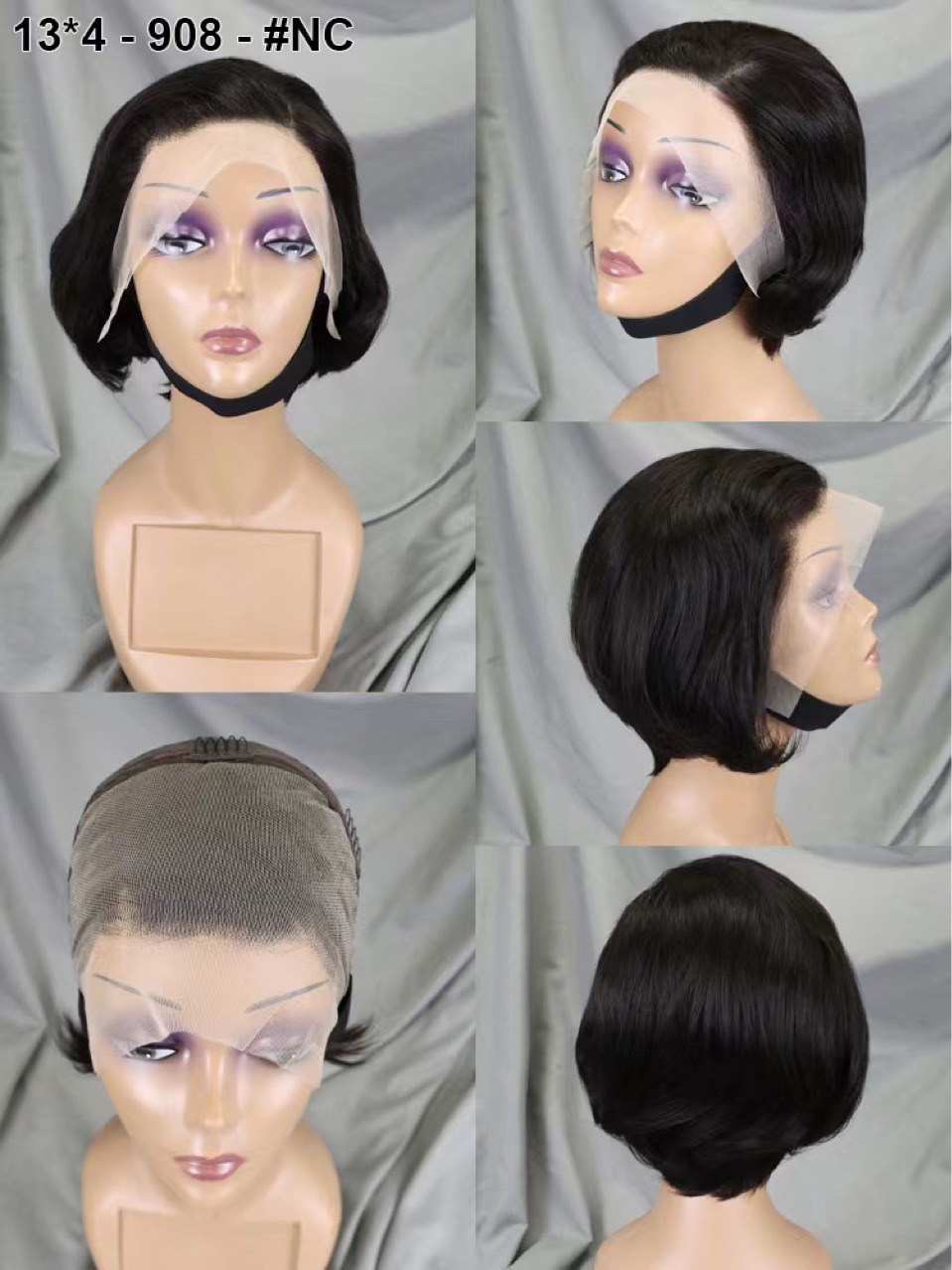 12 Colors Straight Pixie Cut Human Hair 13x4 Lace Frontal Wigs Glueless Short Bob Wig Pre Plucked With Natural Hairline
