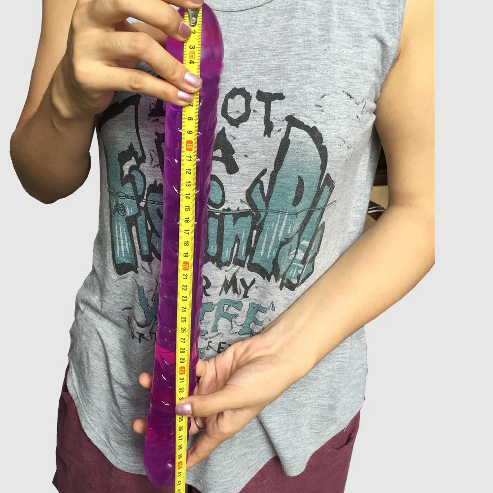 Vibrators big thick Double Dildo 16.5 Inch 42cm L dual glan penis for Women Gay Lesbian Double Ended Dong Sex Toy Sex Product 231115 - view 5