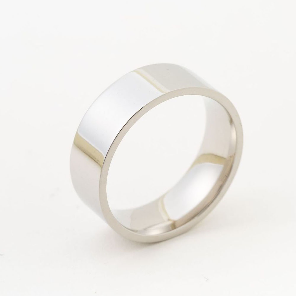 316L Gold Black Stainless Steel Band Ring for Men Women Classical Polished Titanium Steel Rings No Fade Color Anniversary Wedding Party Birthday Jewel