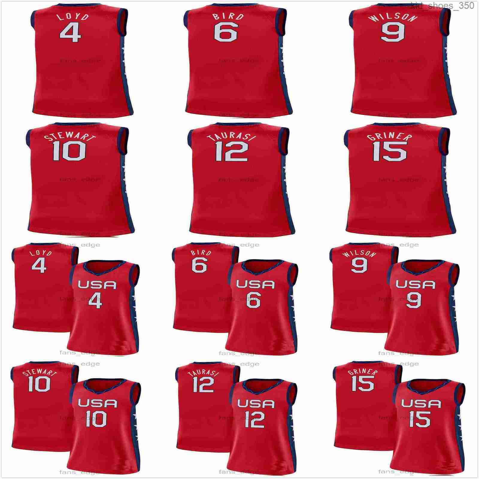Women Basketball Jerseys 4 Jewell Loyd 6 Sue Bird 9 A'ja Wilson 10 Breanna Stewart 12 Diana Taurasi 15 Brittney Griner 2021 National Team, Red
Women Basketball Jerseys 4 Jewell Loyd 6 Sue Bird 9 A'ja Wilson 10 Breanna Stewart 12 Diana Taurasi 15 Brittney Griner 2021 National Team, Red