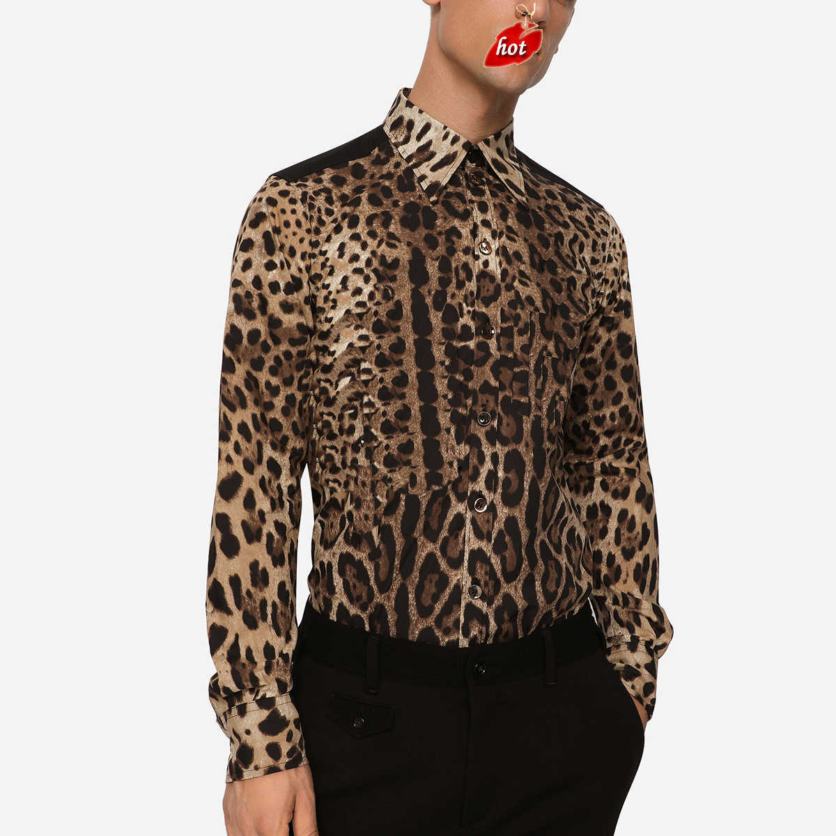 Leopard Print Cotton Shirt Mens Designer Shirts Brand Clothing Men Long Sleeve Dress Shirt Hip Hop Style Tops 841778 dsquare 2 d2 dsqs dsq2s RITP, As picture
Leopard Print Cotton Shirt Mens Designer Shirts Brand Clothing Men Long Sleeve Dress Shirt Hip Hop Style Tops 841778 dsquare 2 d2 dsqs dsq2s RITP, As picture