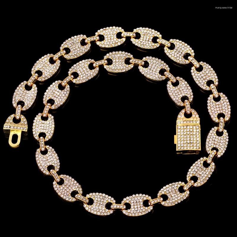 Chains Hip Hop Coffee Bean Full Rhinestone Miami Cuban Chain Necklace For Men Alloy Iced Out Necklaces Rock Jewelry Gift
Chains Hip Hop Coffee Bean Full Rhinestone Miami Cuban Chain Necklace For Men Alloy Iced Out Necklaces Rock Jewelry Gift