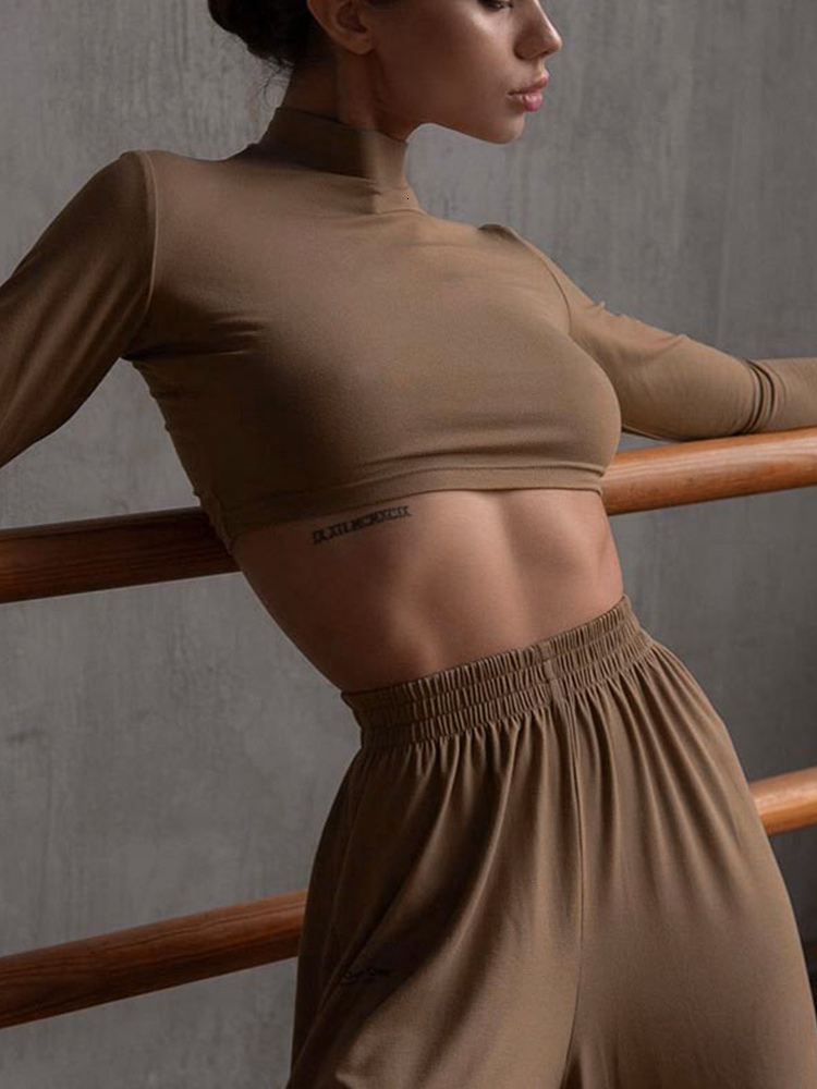 Women's Two Piece Pants Autumn Winter Women Solid Casual Fitness Tracksuit Set Outfits Long Sleeve Crop Tops Trouser Flare Pants 2 Two Piece Set 