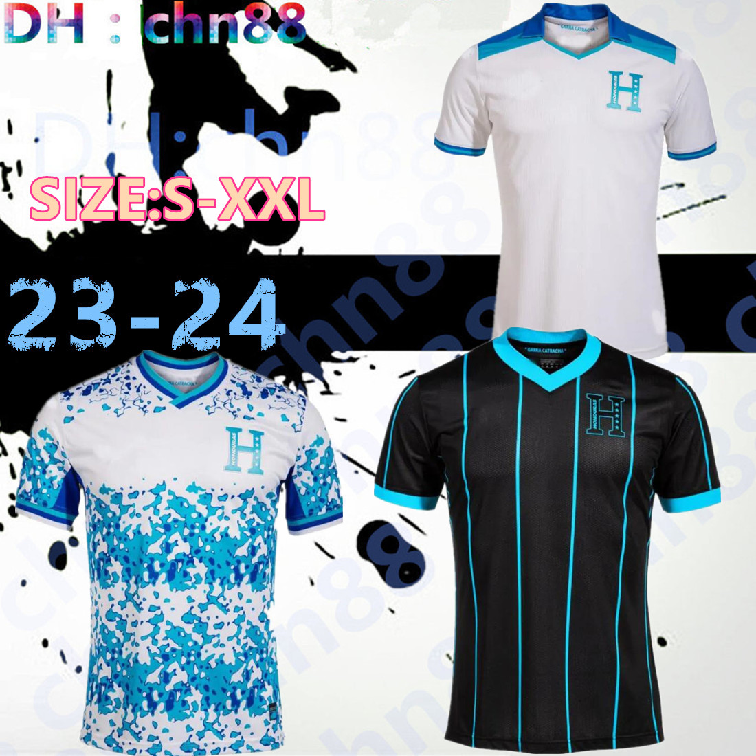 2023 2024 Honduras National Team Mens Soccer Jerseys CARLOS RODRIGUEZ LOZANO QUIOTO GARCIA Home White Away Football Shirt 23 24 World Preliminaries