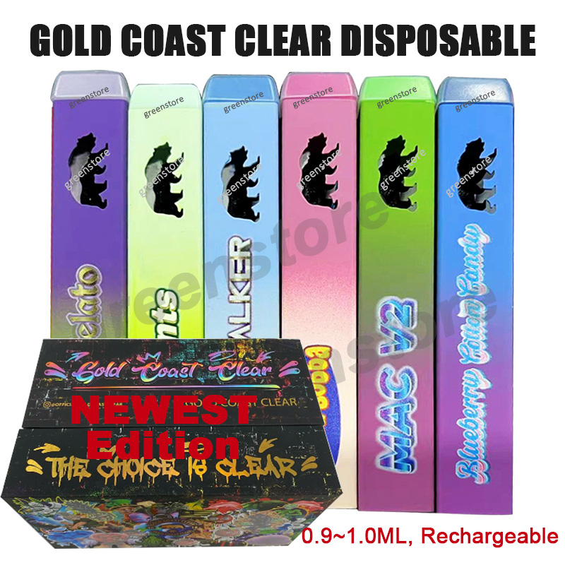 Empty Gold Coast Clear Disposable 0.8ML Cigarette 1.0ML GCC Cart 320mAh Rechargeable Battery Airflow System Vaporizer Dime Disposable Choice Slab Vape Pen
Empty Gold Coast Clear Disposable 0.8ML Cigarette 1.0ML GCC Cart 320mAh Rechargeable Battery Airflow System Vaporizer Dime Disposable Choice Slab Vape Pen