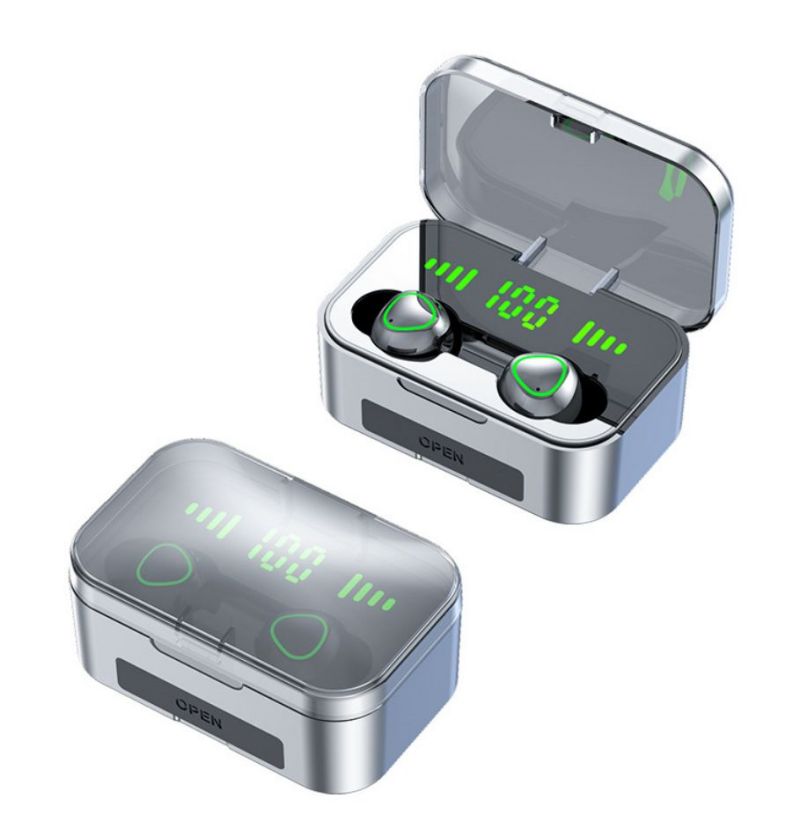 TWS Bluetooth headphone Wireless Earphone In-ear Earphone Sport Earphone YD02 Model Two Earbuds with built-in Microphone LED display high Quality Head