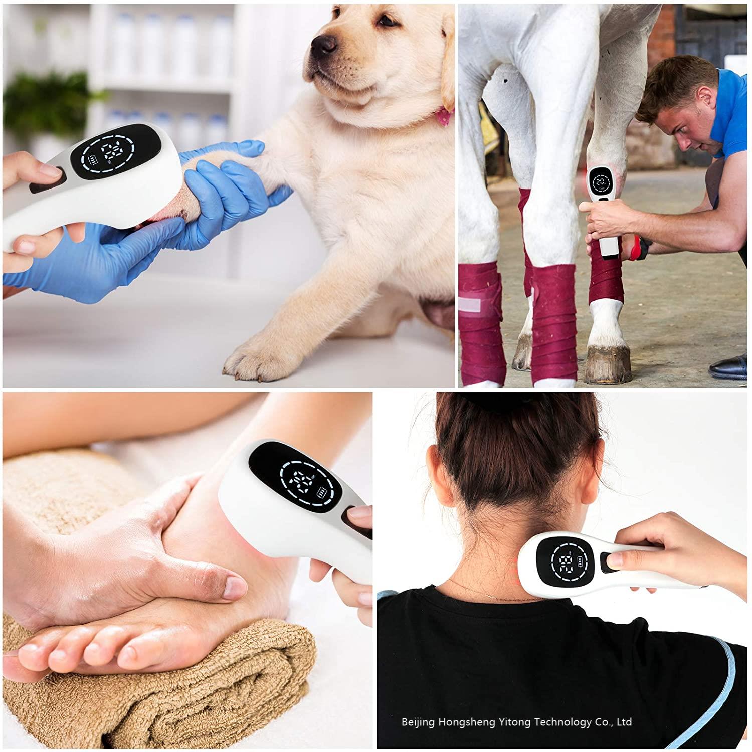 Handheld red light treatment equipment is suitable for knee, shoulder, back, joint, and muscle pain in humans and animals