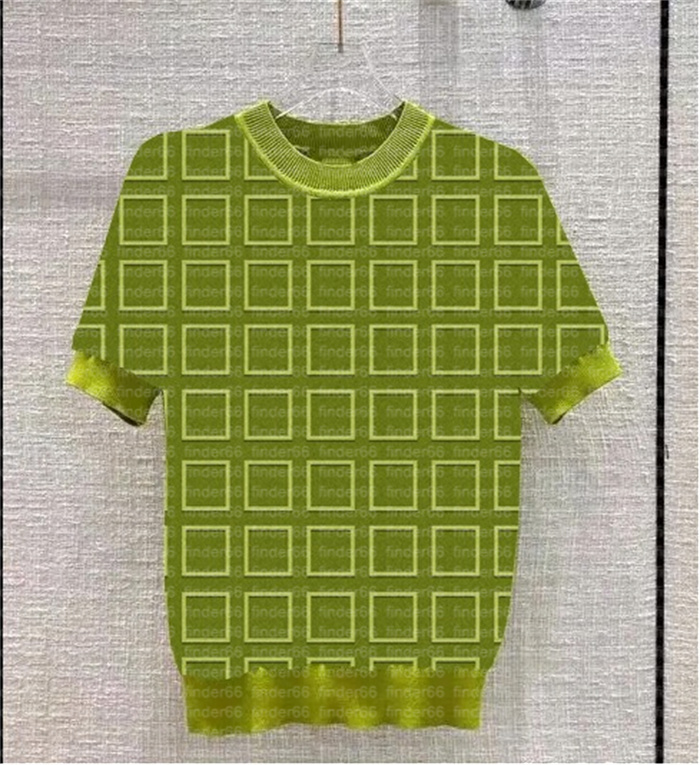 Women's Knit T-Shirt Designer Knitted Short Sleeves Sweaters Women Knitwear Fashion Phosphor Letter Print Pullover Bright Red Green Colors
Women's Knit T-Shirt Designer Knitted Short Sleeves Sweaters Women Knitwear Fashion Phosphor Letter Print Pullover Bright Red Green Colors