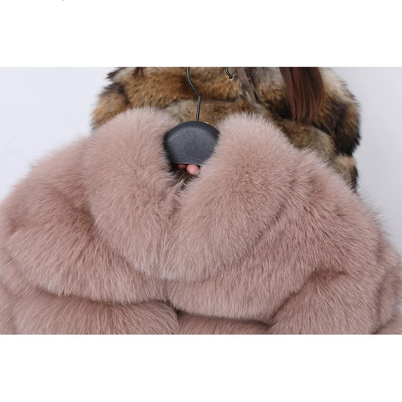 Women's Fur Faux MAOMAOKONG 2023 Trend Real Coat Natural Winter Coats Short Jackets Female Clothing Vests Fashion 231114