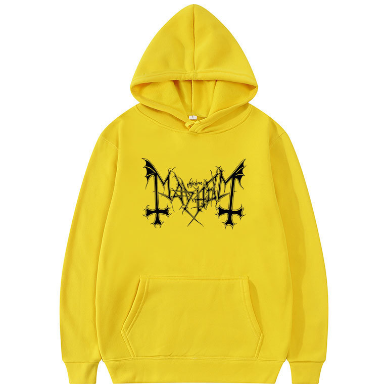 Men's Pants Vintage The True Mayhem Hoodie Coat Tops Black Darkthrone Immortal Hoodies Men Korean Trend Hooded Women Personality Sweatshirt 23041