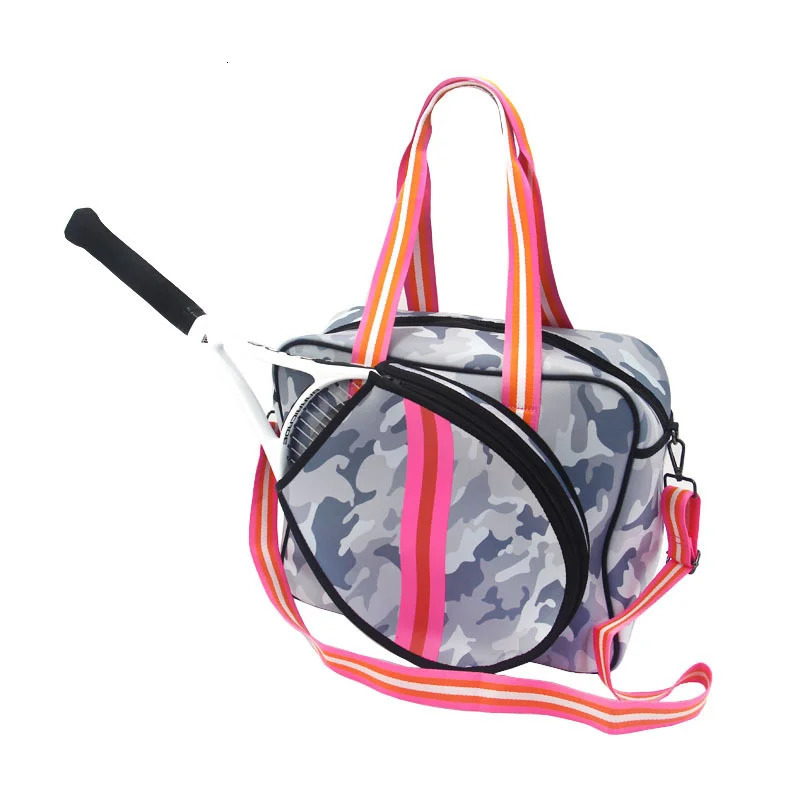 Tennis Bags Portable Tennis Bag Large Capacity Gym Fitness Male Female Tennis Bag Handbag Single Shoulder Badminton Bag Tennis Racket Sports 231114