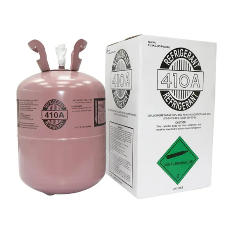 Freon Steel Cylinder Packaging R410A 25lb Tank Cylinder Refrigerant for Air Conditioners