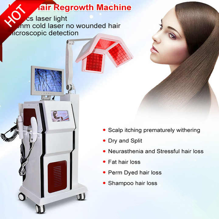 2023 Laser Diode Hair Growth Machine Laser Stimulation Scalp Hair Loss Anti Hair Loss Treatment Device Diode Laser 650nm Hair Regrowth Instrument