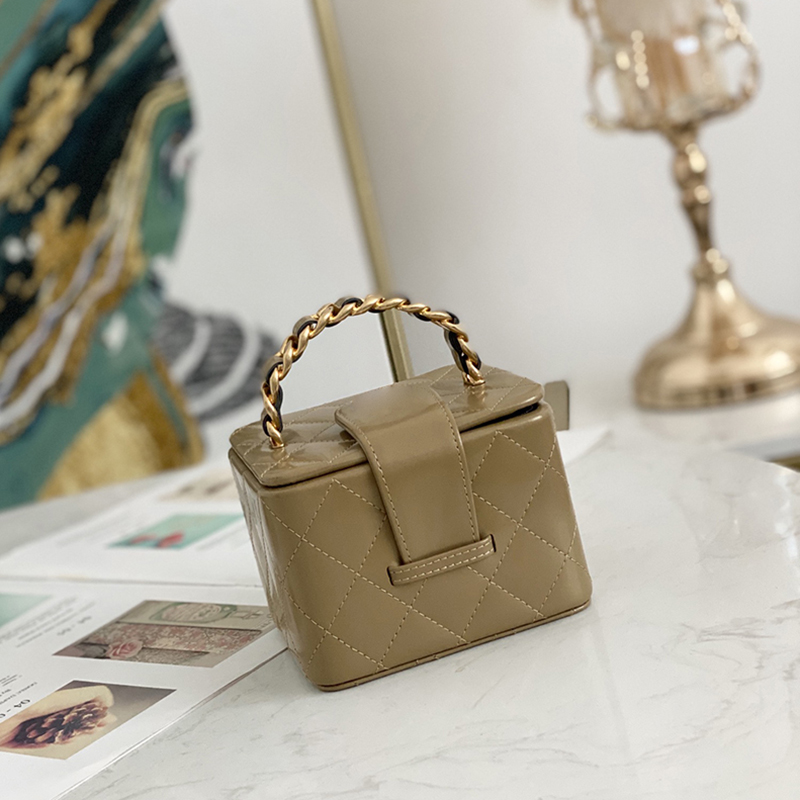 Designer Cosmetic Bags Luxury Make Up Box 11CM Vintage High Imitation Lipstick Bag With Box ZC285