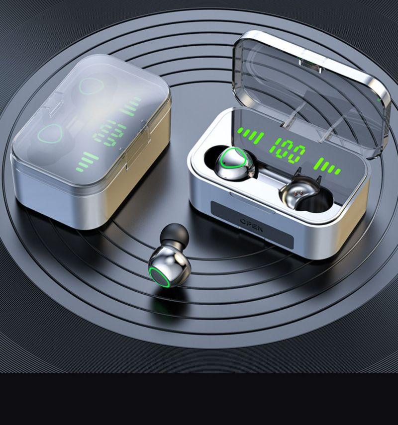 TWS Bluetooth headphone Wireless Earphone In-ear Earphone Sport Earphone YD02 Model Two Earbuds with built-in Microphone LED display high Quality Head