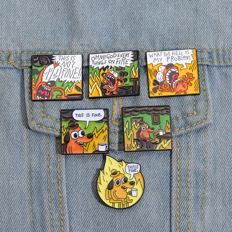 Fire Dog Brooches Enamel Pins Animal Badges Jewelry Custom Lapel Clothes Backpack Accessories Gifts for Kids Friends, Color #1
Fire Dog Brooches Enamel Pins Animal Badges Jewelry Custom Lapel Clothes Backpack Accessories Gifts for Kids Friends, Color #1