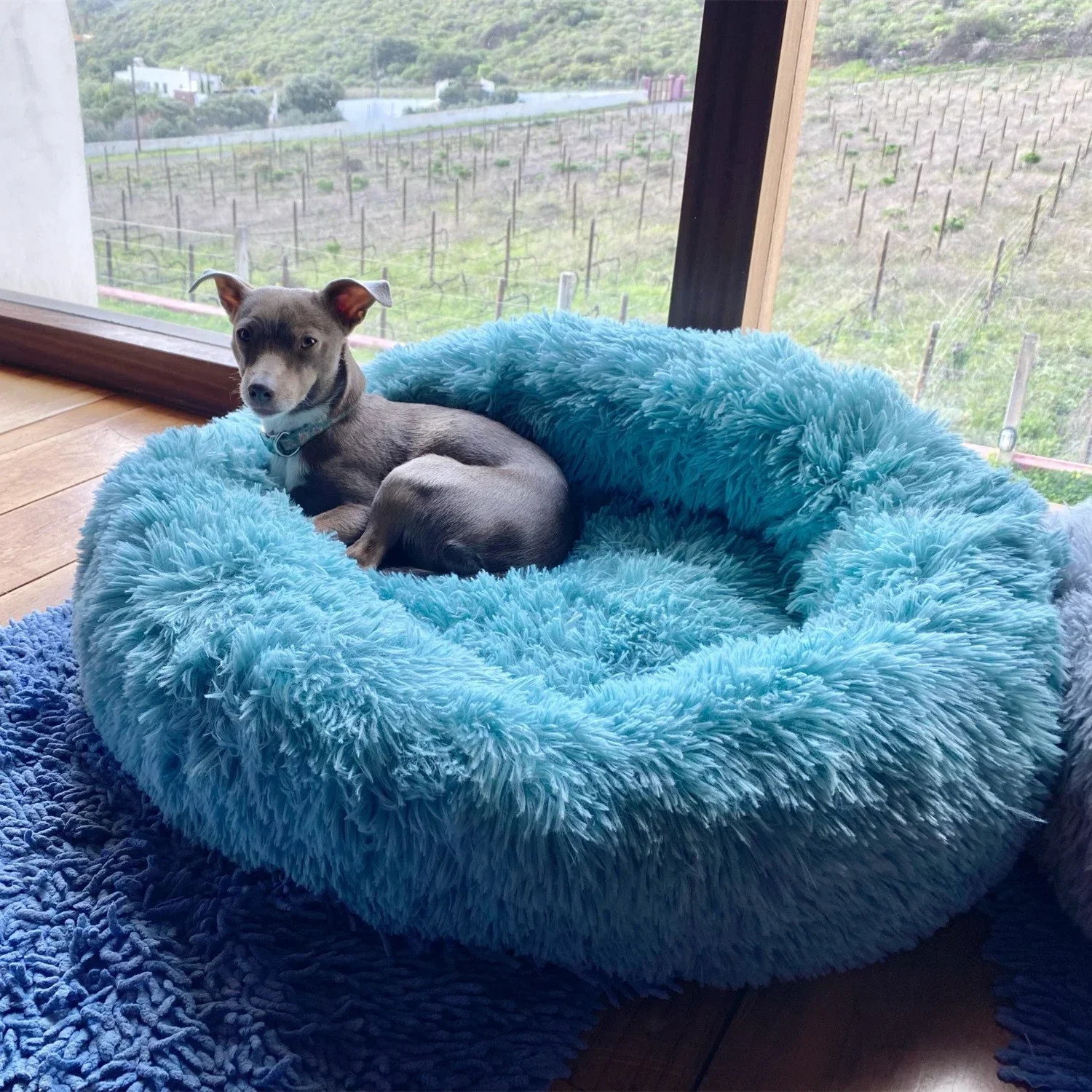 kennels pens Super Soft Dog Bed Plush Cat Mat Dog Beds For Large Dogs Bed Labradors House Round Cushion Pet Product Accessories 231114