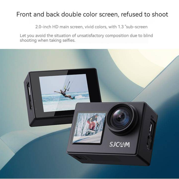 SJCAM 4K Action Camera SJ4000 Dual Screen 4K 30PFS 4x Zoom WIFI Motorcycle Bicycle Helmet Waterproof Cam Sports Video DV Cameras