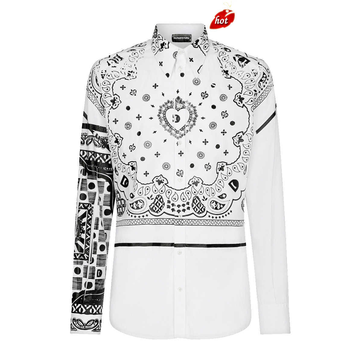 Martini Scarf Print Cotton Shirt Mens Designer Shirts Brand Clothing Men Long Sleeve Dress Shirt Hip Hop Style Tops 841769 dsquare 2 d2 dsqs dsq2s 3V5C, White
Martini Scarf Print Cotton Shirt Mens Designer Shirts Brand Clothing Men Long Sleeve Dress Shirt Hip Hop Style Tops 841769 dsquare 2 d2 dsqs dsq2s 3V5C, White