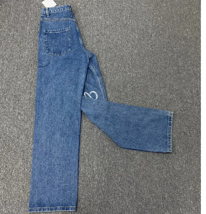 Women s Pants s 2023 High Street Casual Straight Denim Pant Trousers for Women Sexy Vintage Blue Jean Woman Bottoms Quality 231113