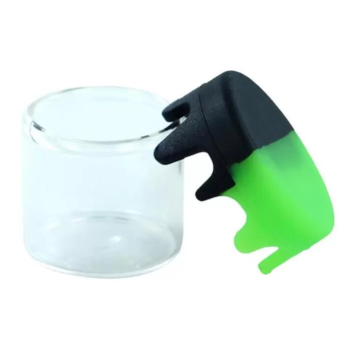 6ml Container Food Grade Nonstick Storage with Silicone Lid Glass Box Jar