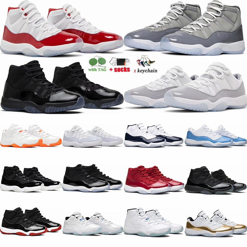 Jumpman 11 Basketball Shoes 11s Low Cement Grey 11s High Cherry Navy Velvet Cool Grey Cap and Gown Bred Space Jam Mens Women Designer Sneaker Trainers, 27
Jumpman 11 Basketball Shoes 11s Low Cement Grey 11s High Cherry Navy Velvet Cool Grey Cap and Gown Bred Space Jam Mens Women Designer Sneaker Trainers, 27
