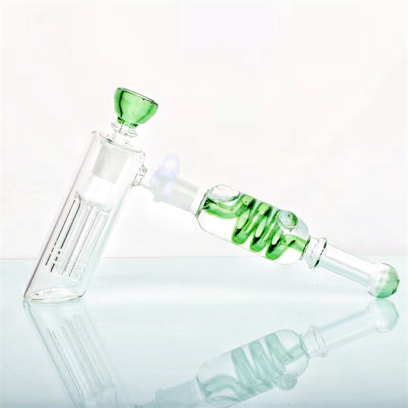 Pipe Hammer Type Bubbler With Glycerol Chamber Glass Bong 14Mm