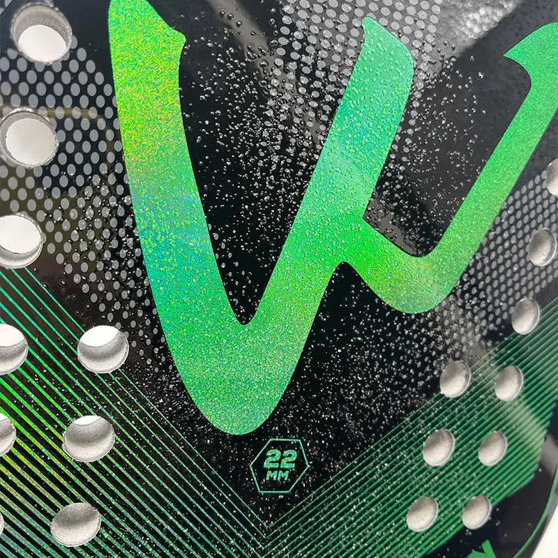 Tennis Rackets Camewin 3K Holographic Beach Tennis Racket Full Carbon Fiber Frame Feminino Masculina Kit Rude Surface Treatment Beginner 231025