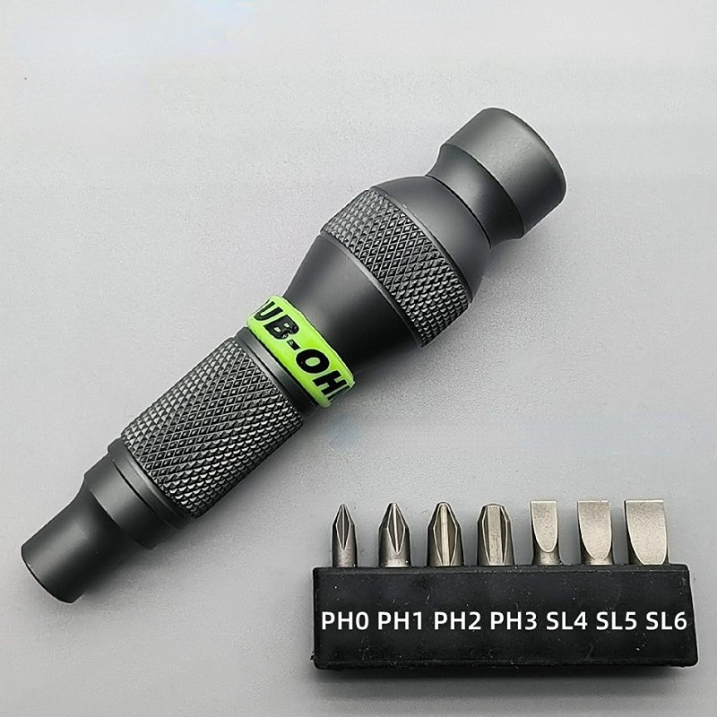 Screwdrivers Precision Aluminum Alloy Handle for Shank 1/4" Bits Comfortable Mini ScrewDriver 6.35mm Holder Repair Open Tools Professional 230414