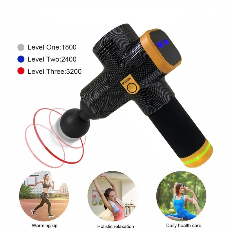 Full Body Massager Phoenix A2 Massage Gun Muscle Relaxation Deep Tissue Massager Dynamic Therapy Vibrator Shaping Pain Relief Back Foot Massager 23111