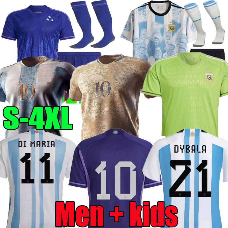 XXXL 4XL Argentina home away soccer Jerseys 2022 2023 DYBALA AGUERO Maradona football shirt 22 23 Men sets uniform with socks di maria
XXXL 4XL Argentina home away soccer Jerseys 2022 2023 DYBALA AGUERO Maradona football shirt 22 23 Men sets uniform with socks di maria