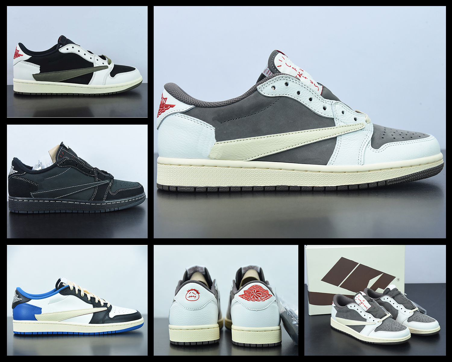 Jumpman 1 Low OG Reverse Mocha Basketball Shoes TS x Fragment Military Blue Black Phantom Dark Mocha Olive Sports Sneakers With Original Box
Jumpman 1 Low OG Reverse Mocha Basketball Shoes TS x Fragment Military Blue Black Phantom Dark Mocha Olive Sports Sneakers With Original Box
