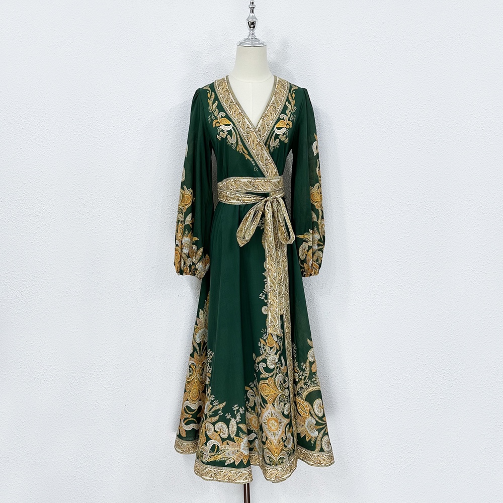 Runway Dresses Australian designer designs a new emerald wrap style lantern sleeve dress for the 2023 summer, Multi
Runway Dresses Australian designer designs a new emerald wrap style lantern sleeve dress for the 2023 summer, Multi